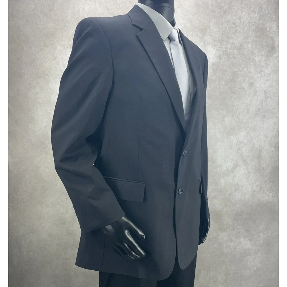NWT Jos A Bank Mens 43R Navy Exec Collection Superfine Wool Blazer Suit Jacket